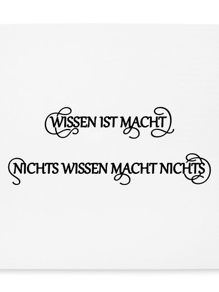Wissen Macht