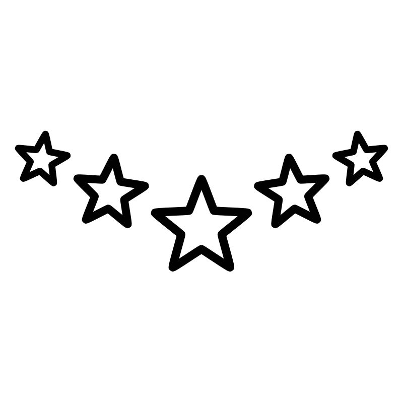 Star Decoration Series Line Sharp Star Outer Line