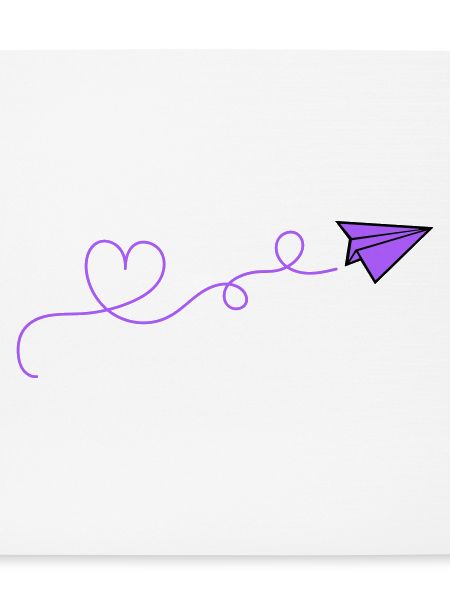 papierflieger herz