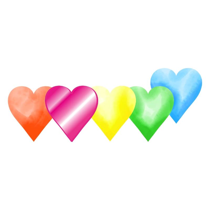 bunte Herzen