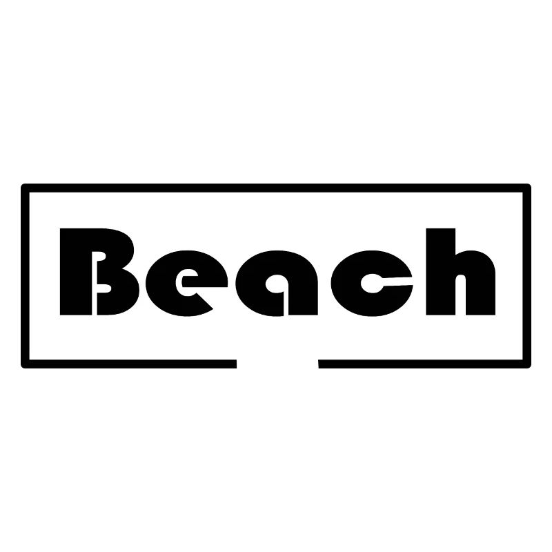 Beach mit Rahmen