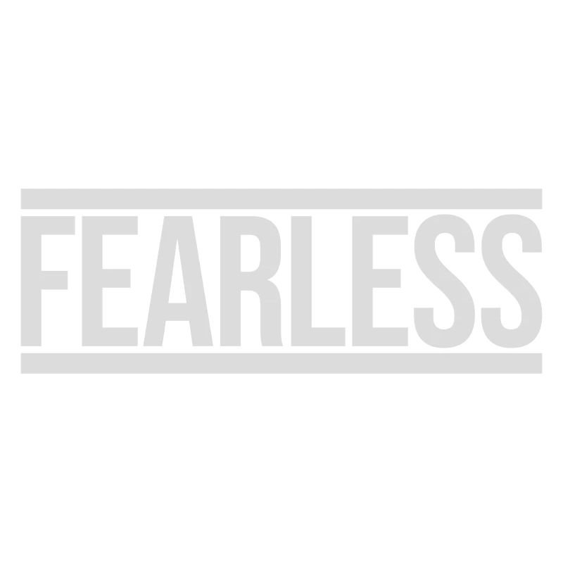 fearless Text Zitat Design