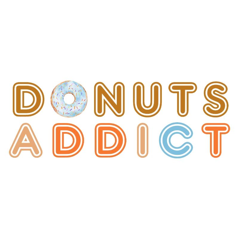 Donuts süchtig eisblau