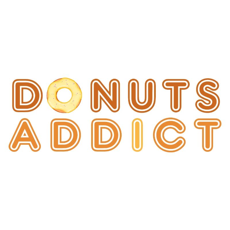 Donuts süchtig gold
