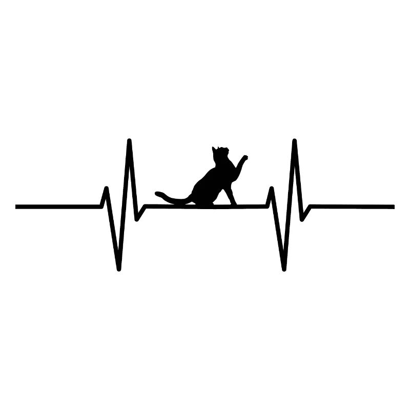Herzschlag mit Katze