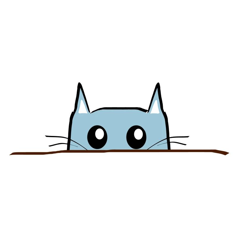 Katze Comic Tisch