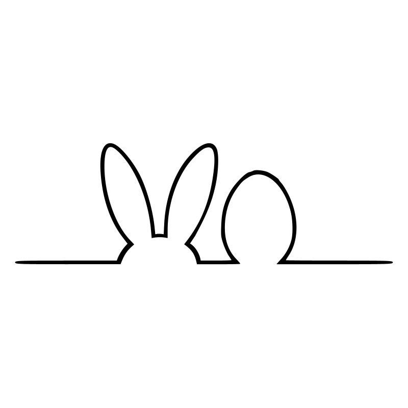 Ostern Silhouette