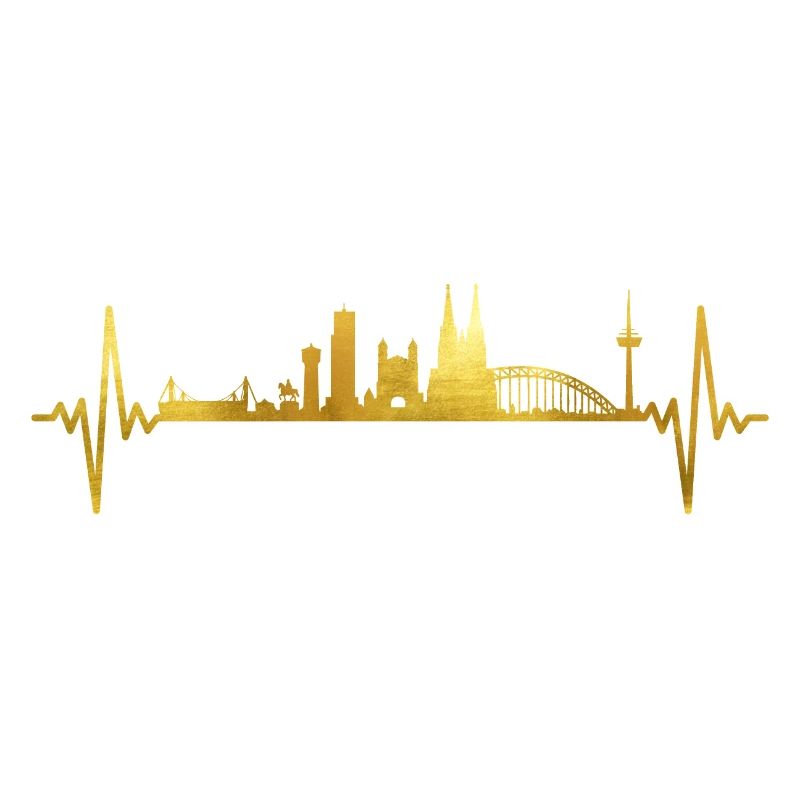 Köln Skyline Herzschlag