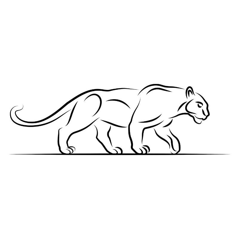 Schwarzer Panther Illustration