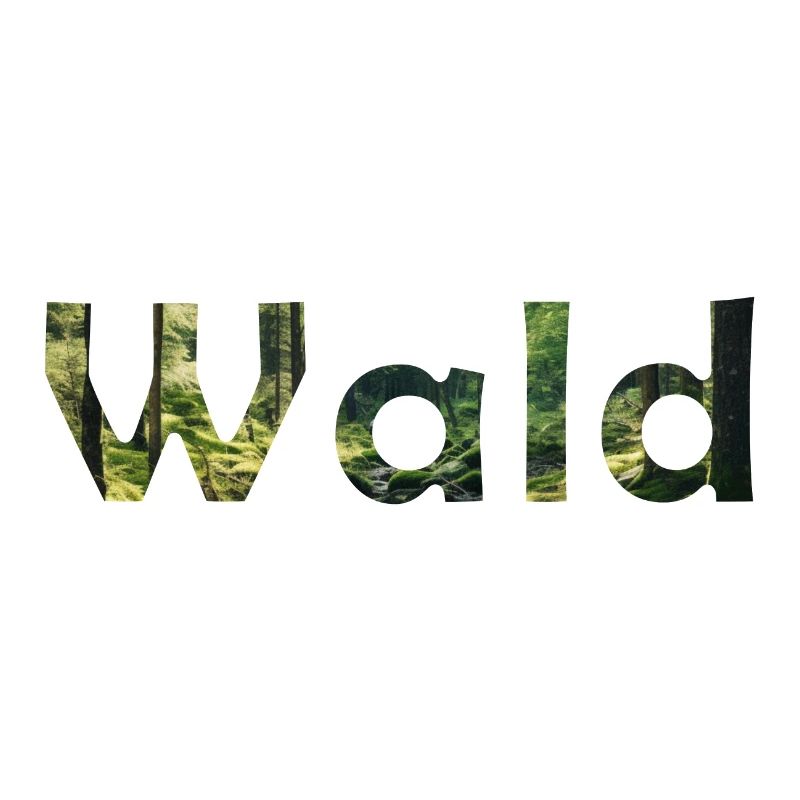 Wald Schriftzug