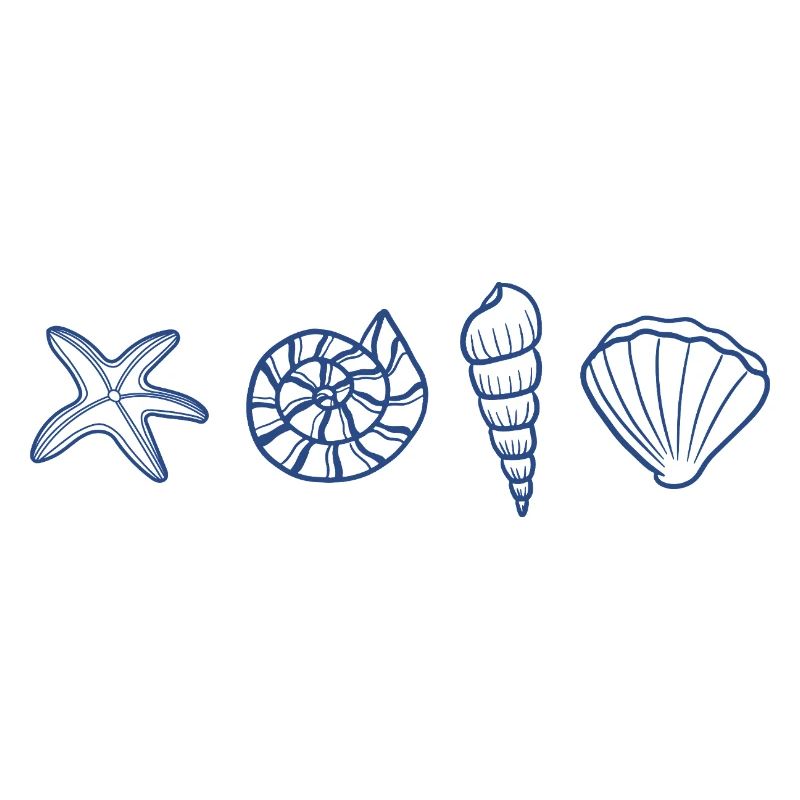 Blaue Muscheln - Meerestier