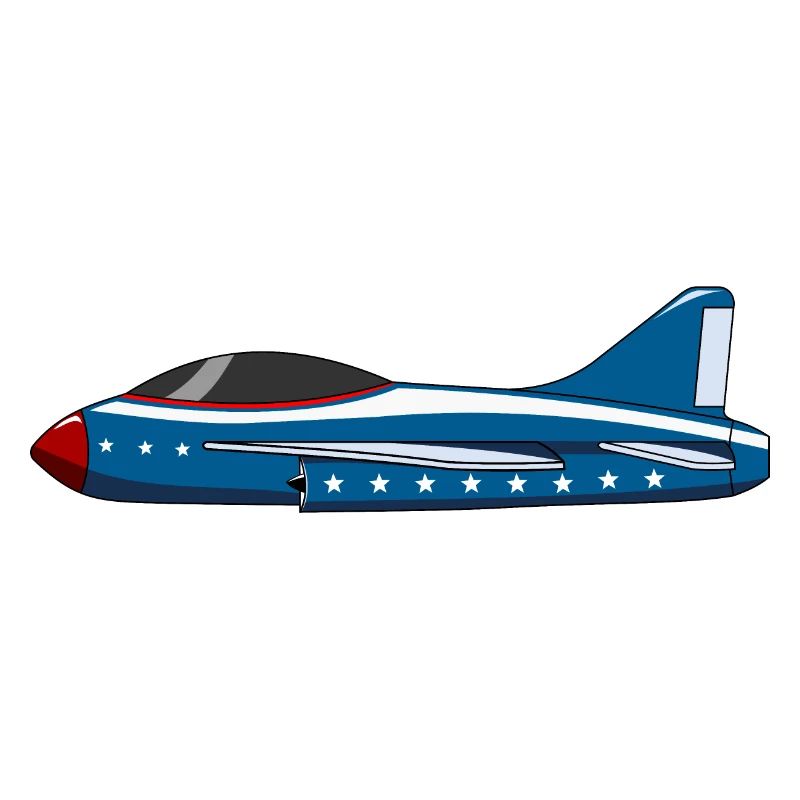 Flugzeug Blau Stern