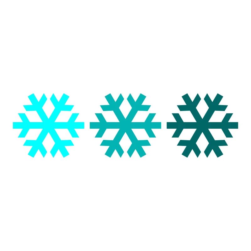 Drei Schneeflocken