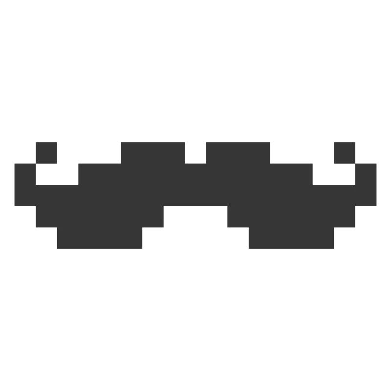 Moustache 8bit pixel