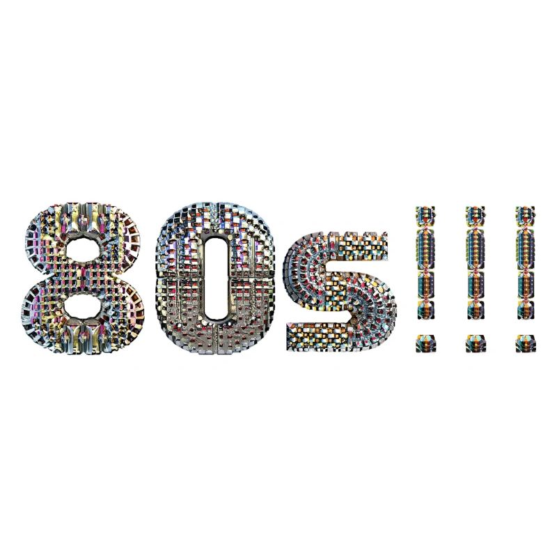 80s DISCO lettrage disco ball look danse devise