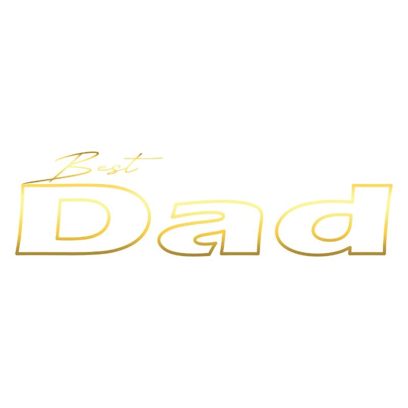 Best Dad gold