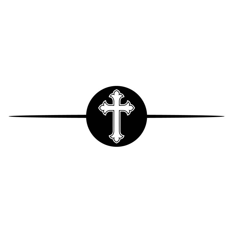 Kreuz Symbol Linie