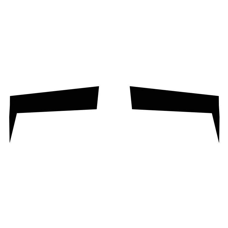 Slits for eyes or Eyebrows background shape