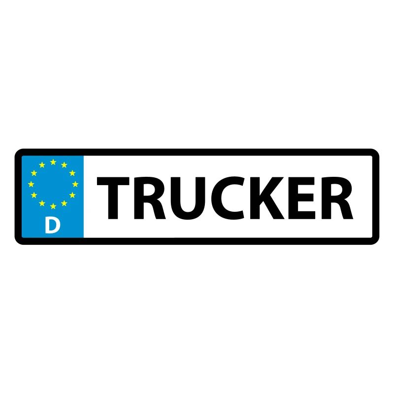 Nummernschild Trucker