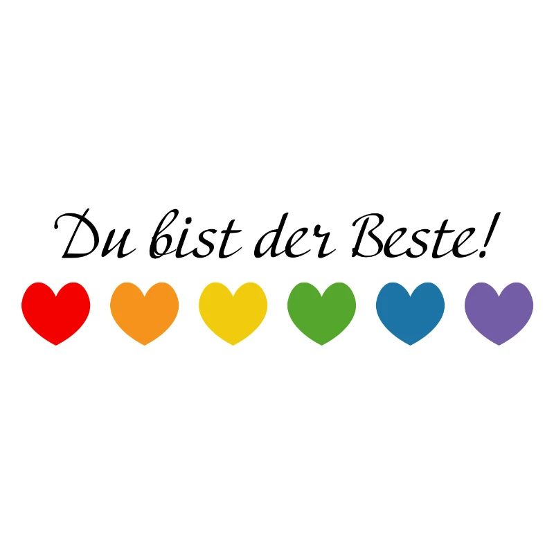 Regenbogenherzchen du bist der Beste