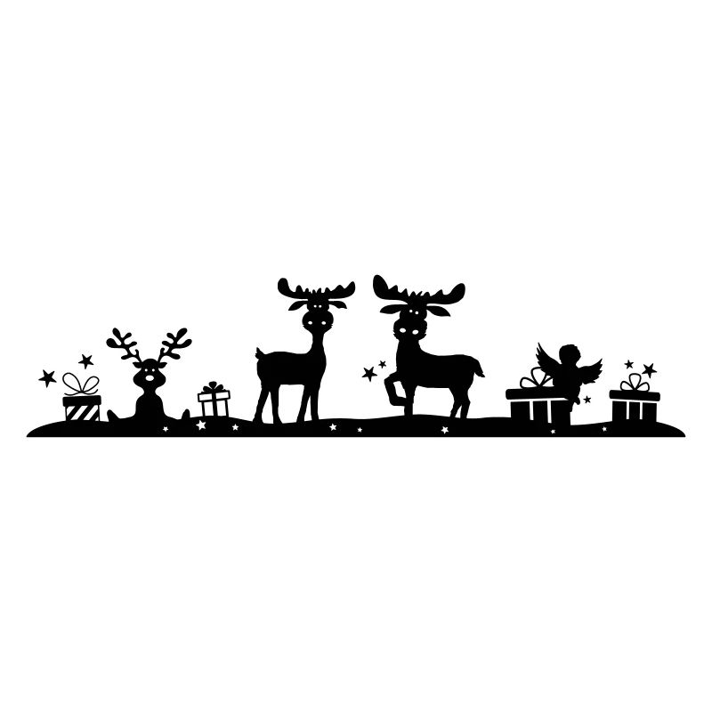 Weihnachten - Elche Wald