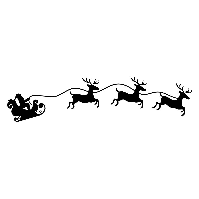 Weihnachtsmann Schlitten