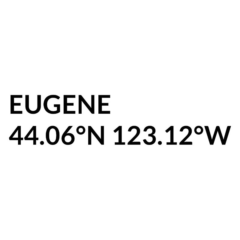 Eugene, Oregon, USA Coordinates