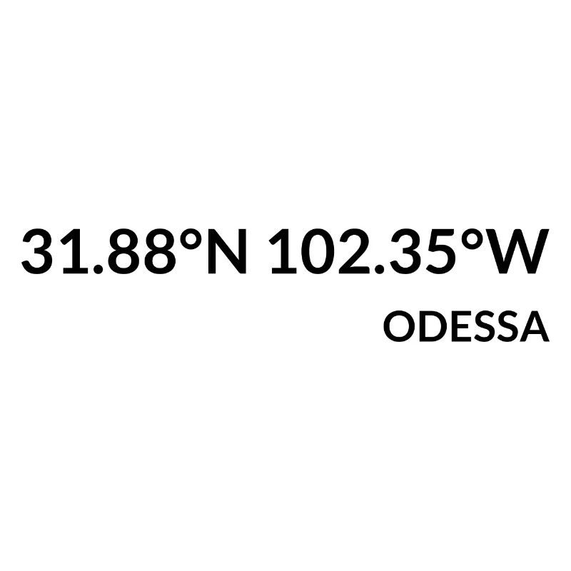 Odessa, Texas, USA Coordinates