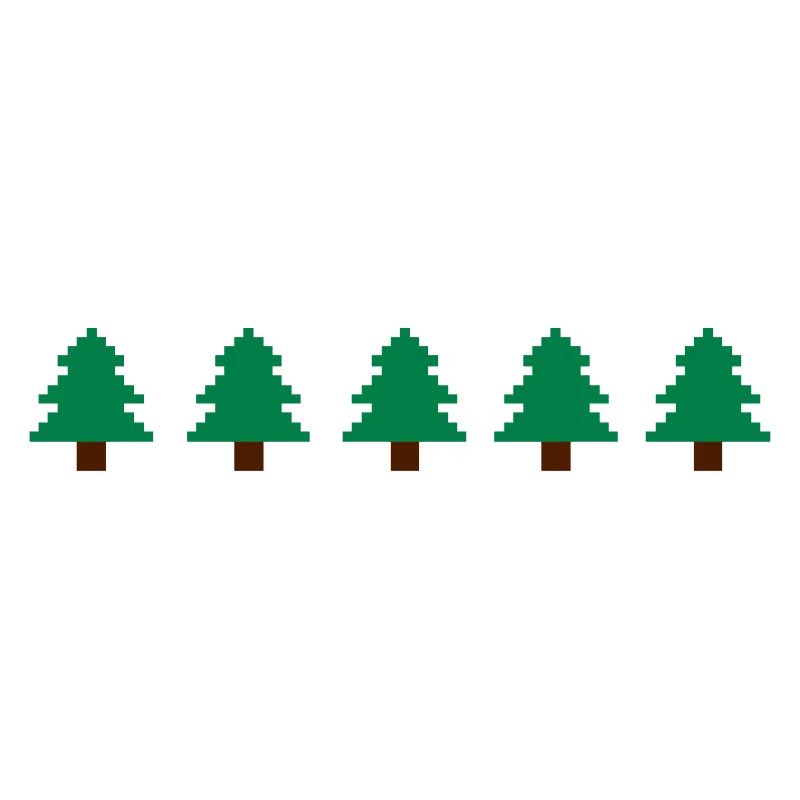 Weihnachtsbäume Pixel
