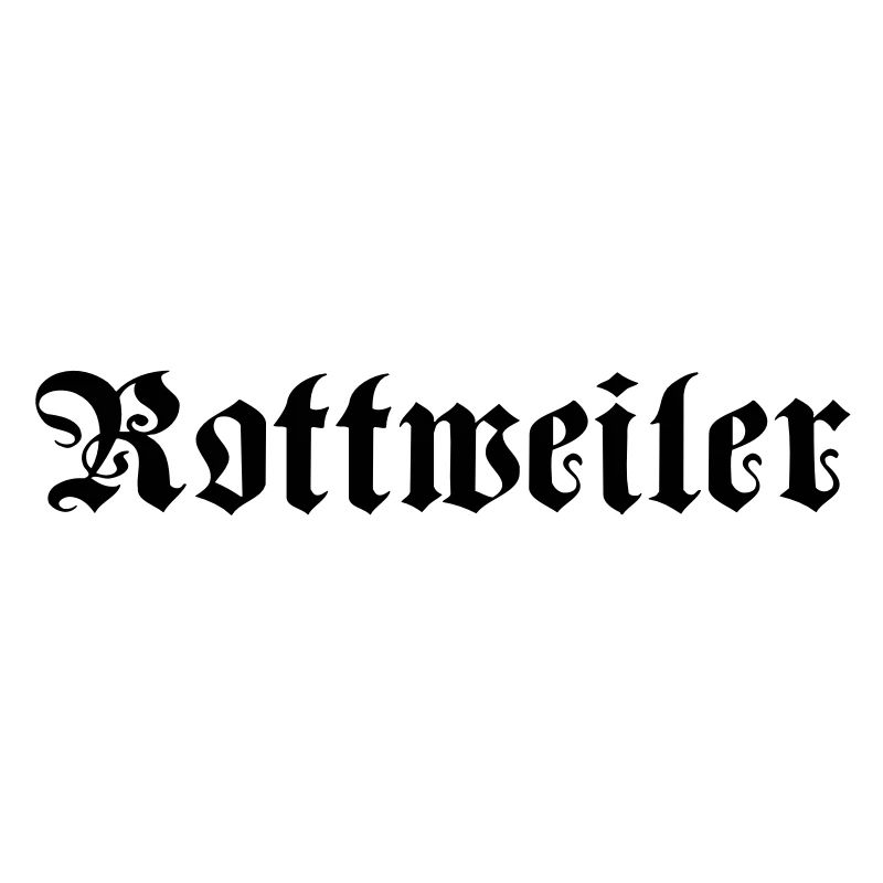Rotweiler Schrift