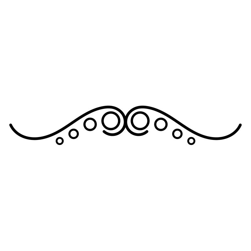 Frills Line Points Wavy Line Decorative