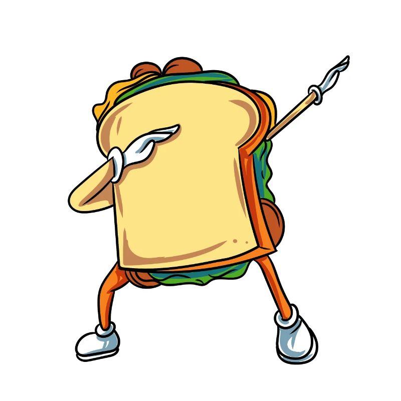Dabbing Sandwich Essen