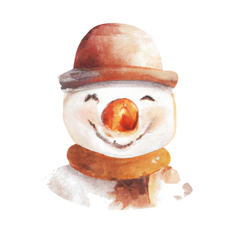 Schneemann Gesicht
