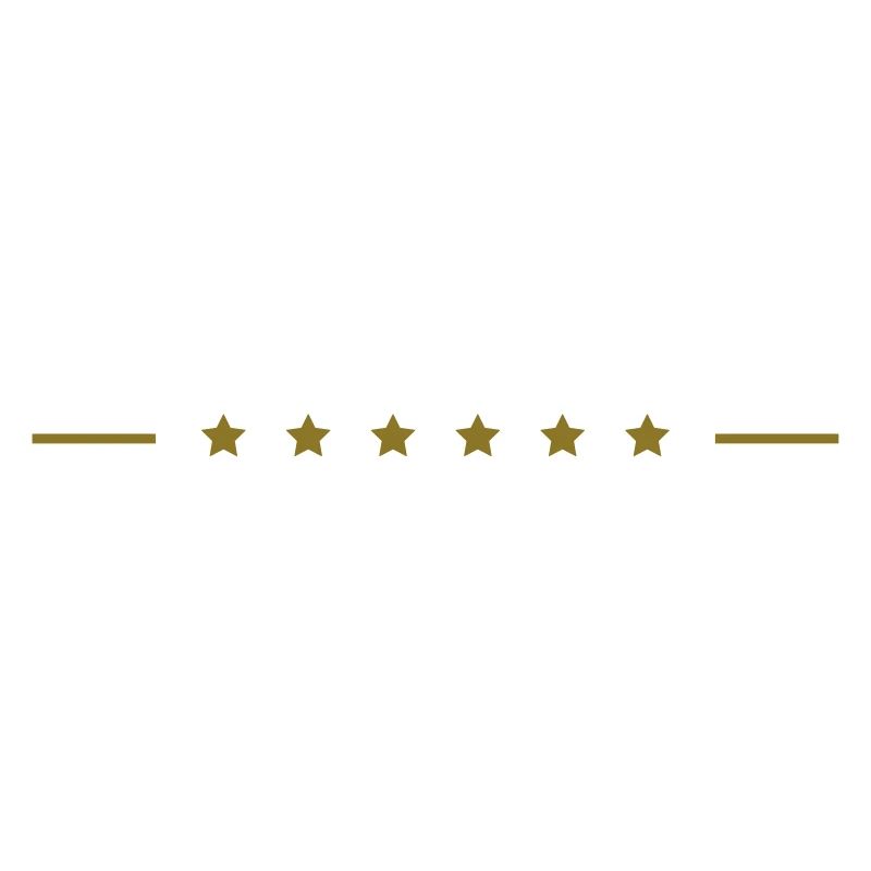 Noble decorative line with stars as underscore