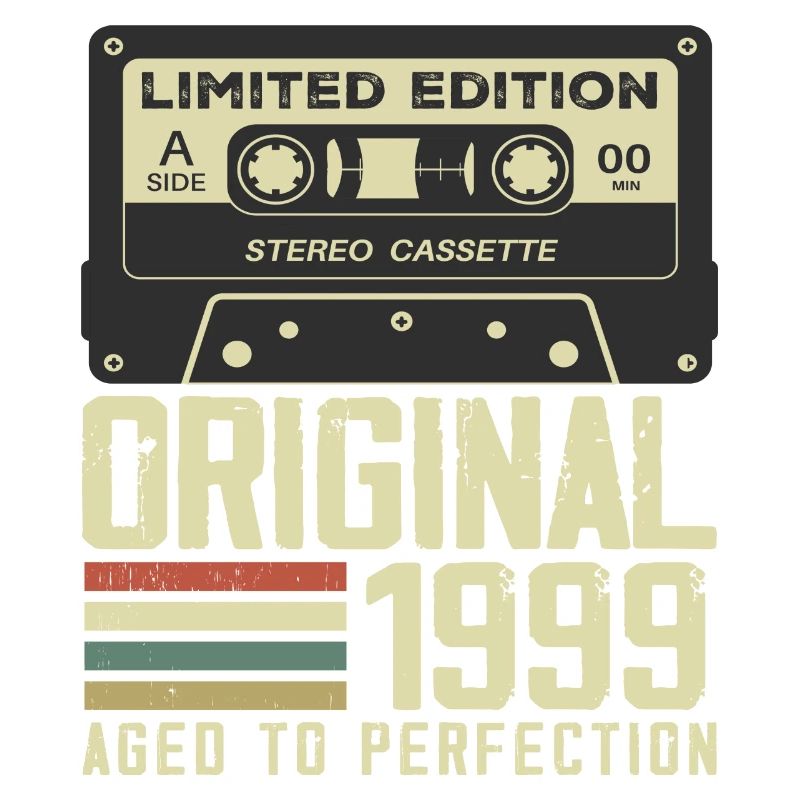 25th Retro Style Anniversary Gift 1999