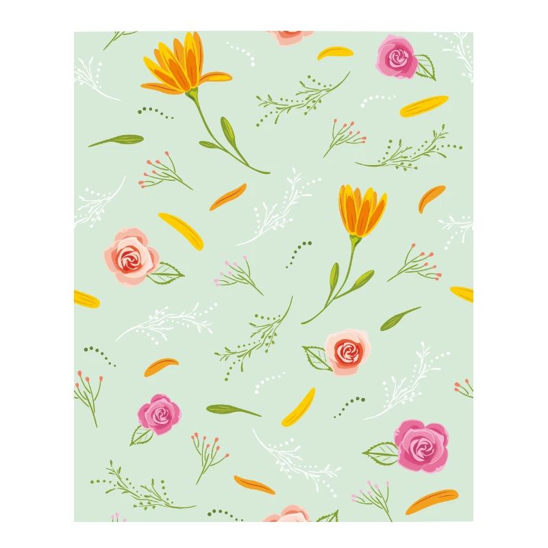 Beautiful pattern with flowers