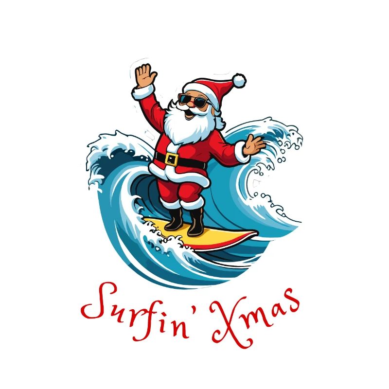 Surfing Santa