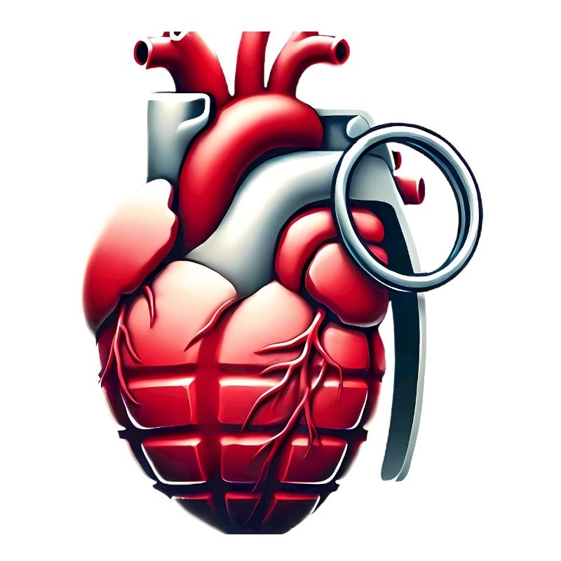 Explosive Herzgranate Design