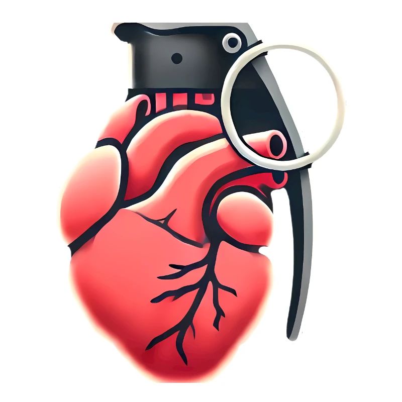 Explosive Herzgranate Design