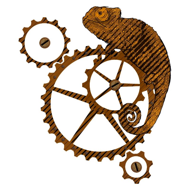 Steampunk Chamäleon
