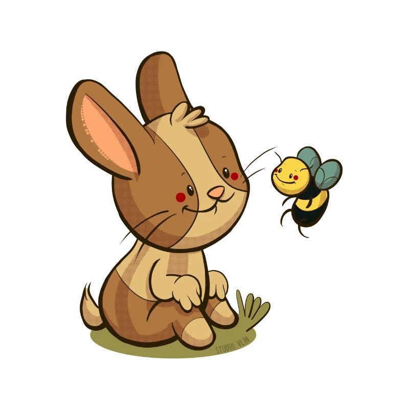 Hase und Biene