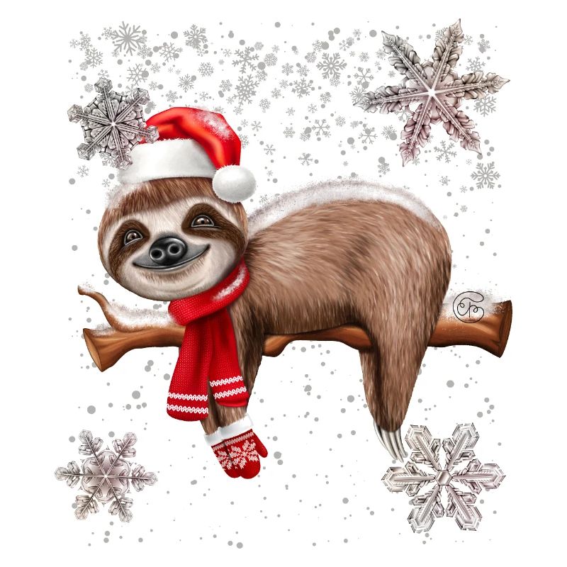 Weihnachten Faultier niedlich