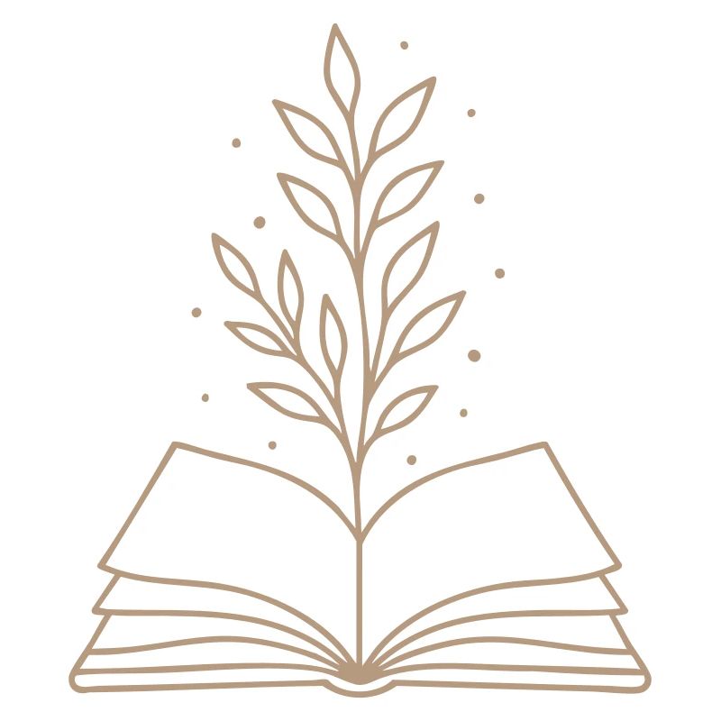 Magic Book Botanische Strichzeichnung