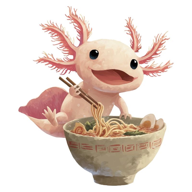 Axolotl Ramen Nudeln