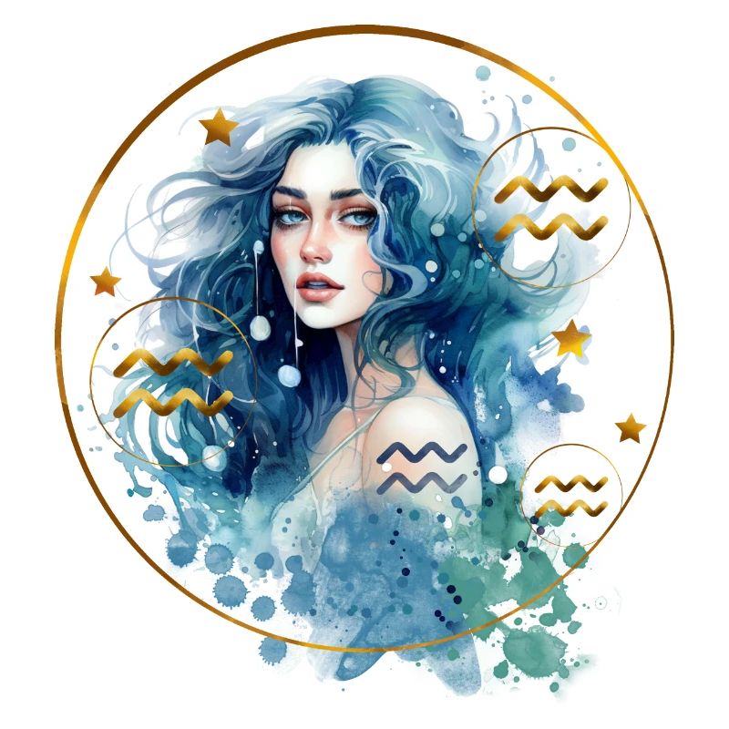 Sternzeichen Wassermann. Aquarius