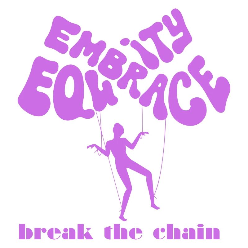 Empowerment Illustration mit Ballon-Slogan