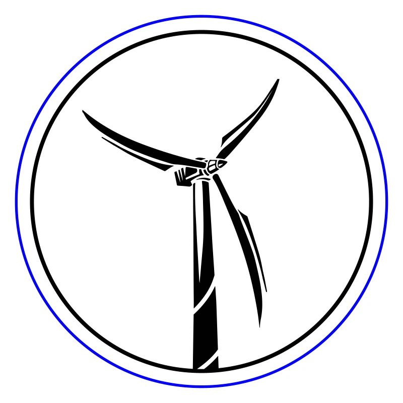 Windkraft Symbol Windrad