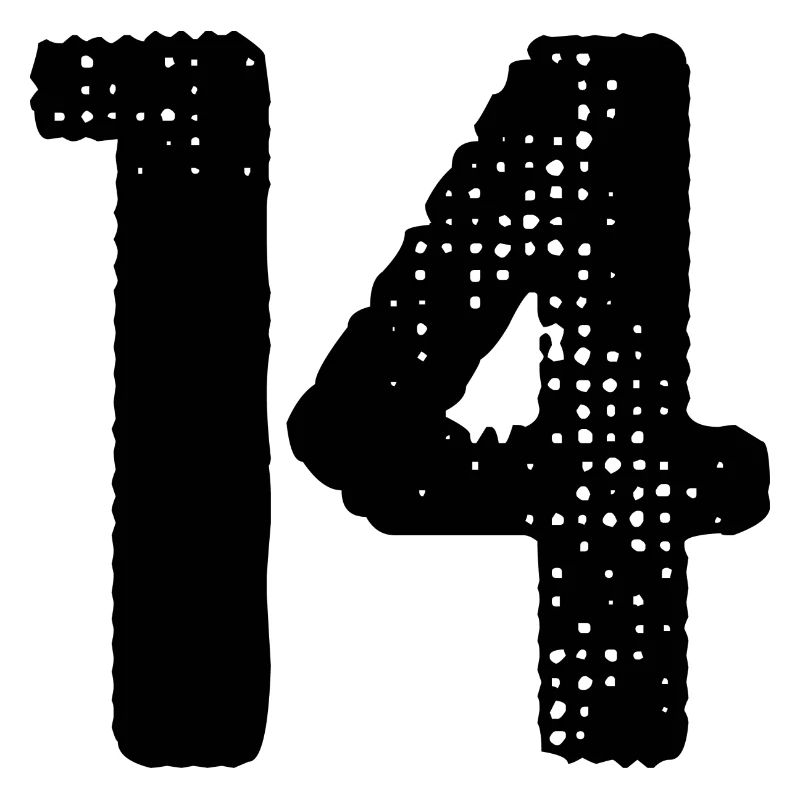 14 Zahl Trikot