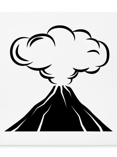 Vulkan icon symbol