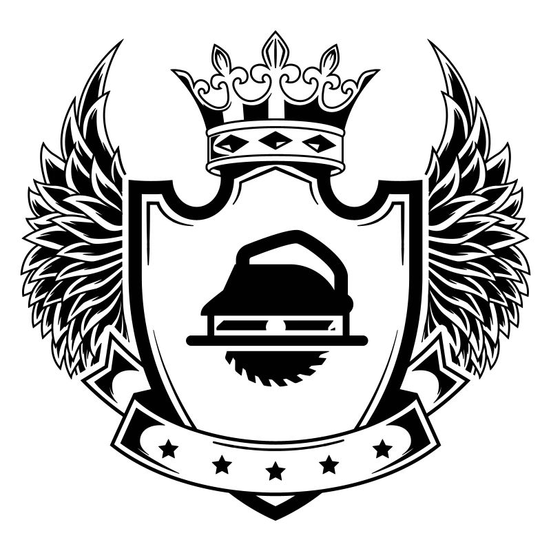 Handkreissäge Symbol wappen